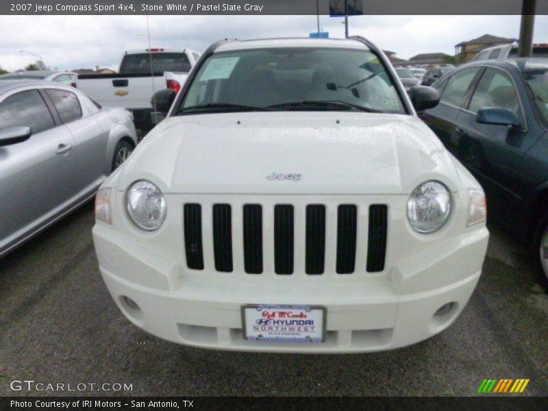 Stone White / Pastel Slate Gray 2007 Jeep Compass Sport 4x4