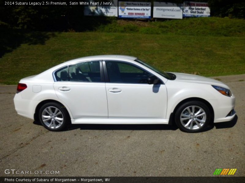 Satin White Pearl / Ivory 2014 Subaru Legacy 2.5i Premium