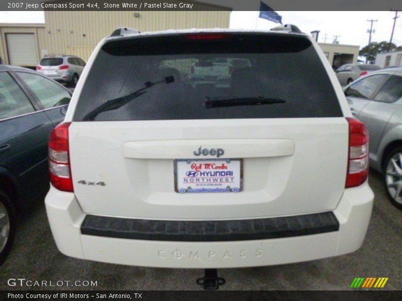 Stone White / Pastel Slate Gray 2007 Jeep Compass Sport 4x4