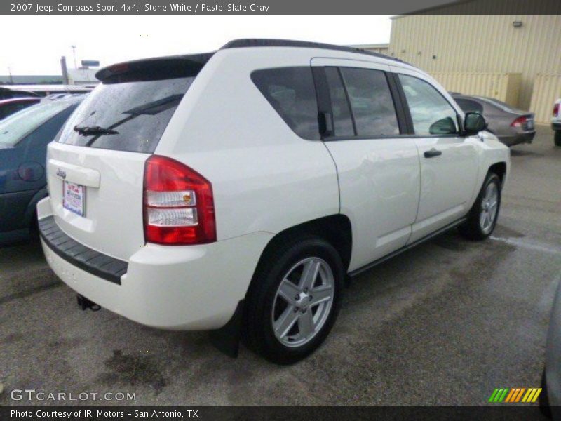 Stone White / Pastel Slate Gray 2007 Jeep Compass Sport 4x4
