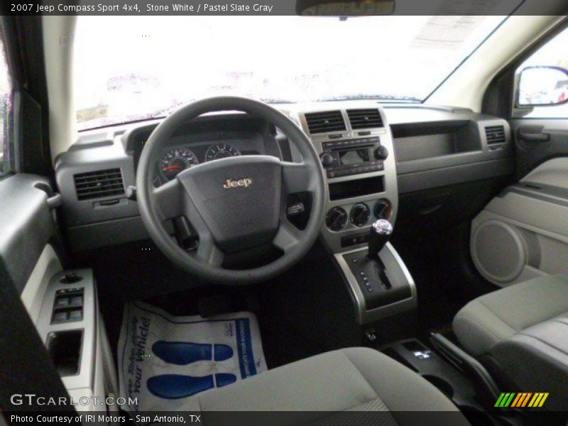Stone White / Pastel Slate Gray 2007 Jeep Compass Sport 4x4