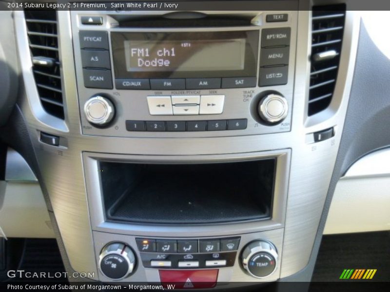 Satin White Pearl / Ivory 2014 Subaru Legacy 2.5i Premium