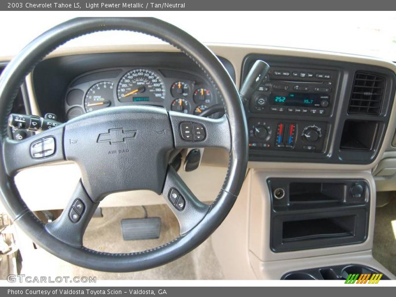 Light Pewter Metallic / Tan/Neutral 2003 Chevrolet Tahoe LS