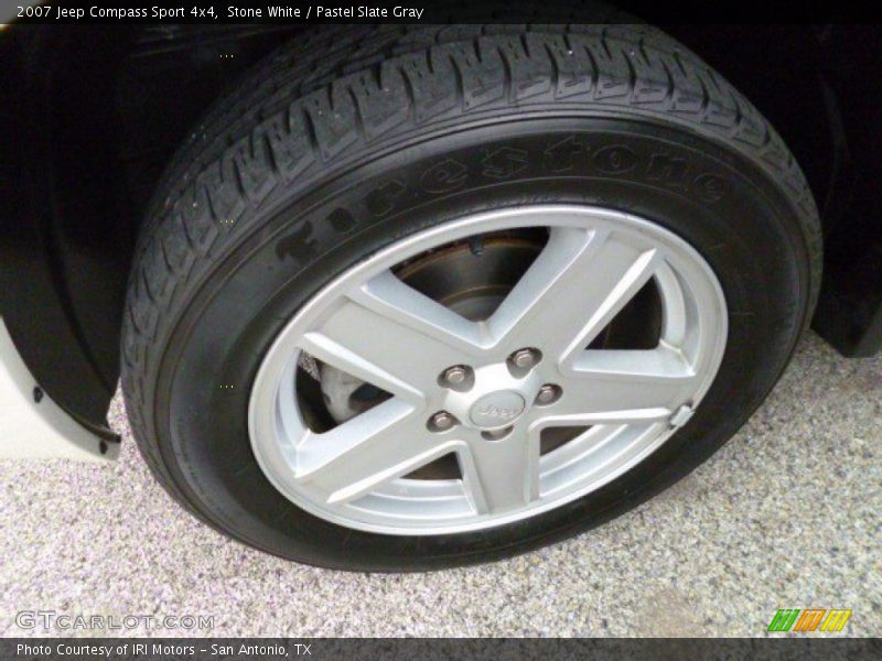 Stone White / Pastel Slate Gray 2007 Jeep Compass Sport 4x4