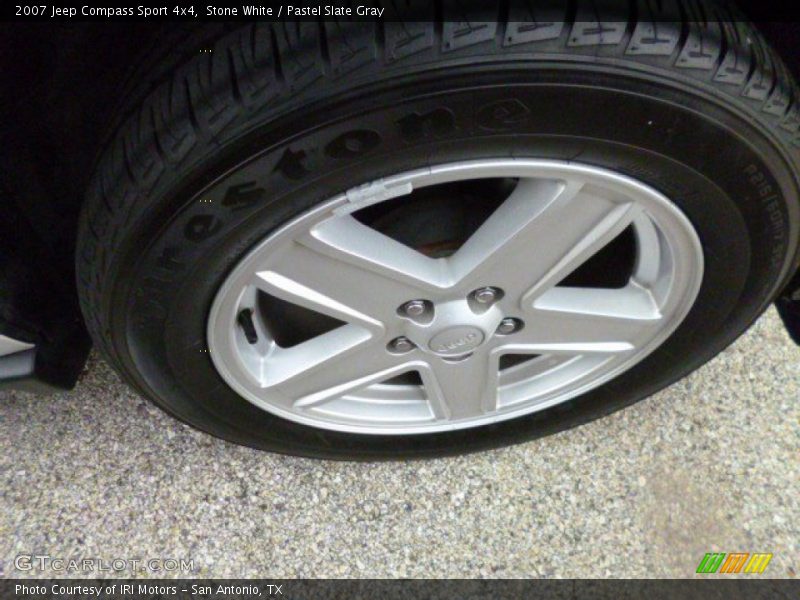 Stone White / Pastel Slate Gray 2007 Jeep Compass Sport 4x4