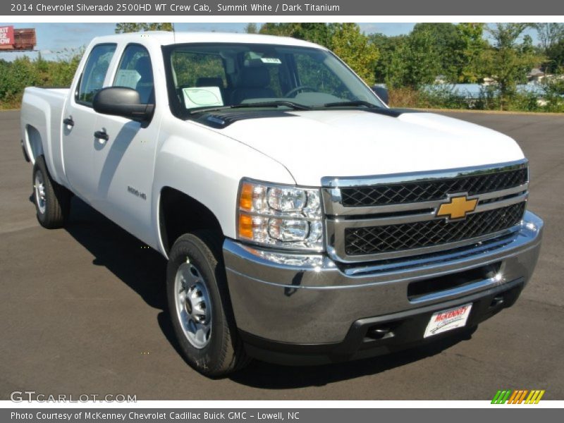 Summit White / Dark Titanium 2014 Chevrolet Silverado 2500HD WT Crew Cab