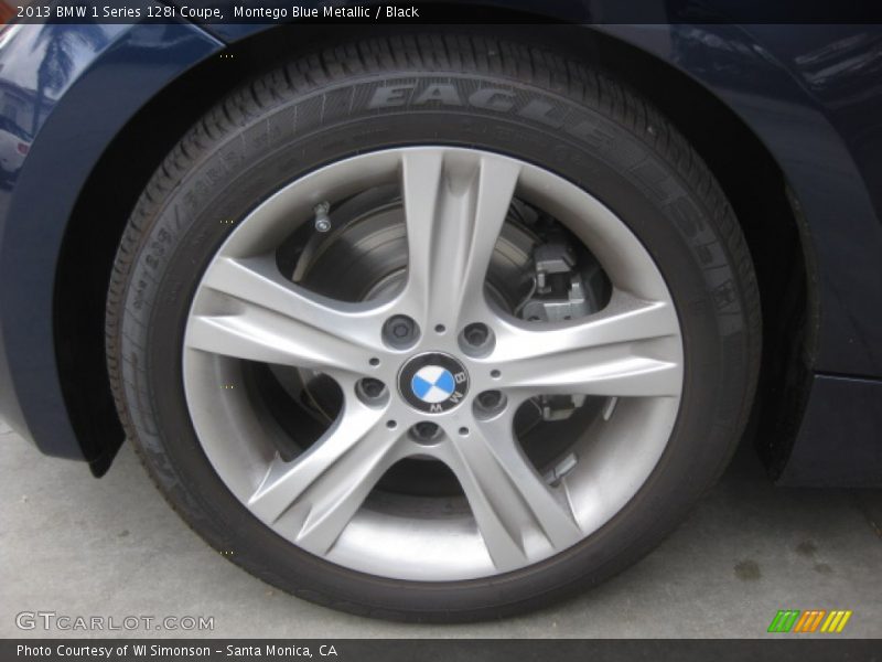 Montego Blue Metallic / Black 2013 BMW 1 Series 128i Coupe