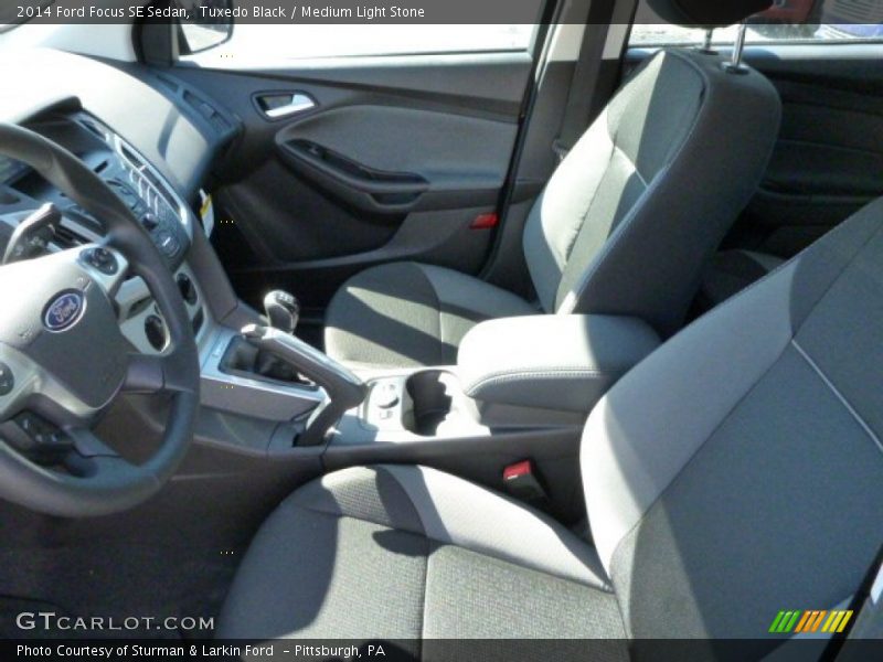 Tuxedo Black / Medium Light Stone 2014 Ford Focus SE Sedan