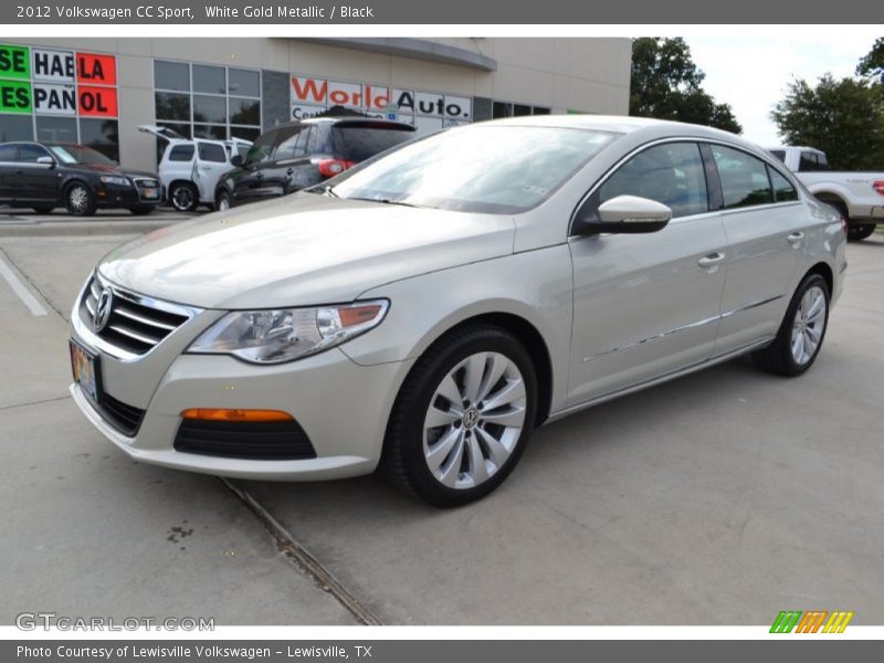 White Gold Metallic / Black 2012 Volkswagen CC Sport