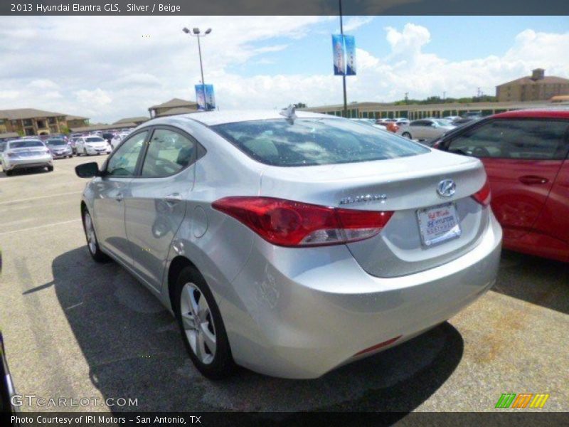 Silver / Beige 2013 Hyundai Elantra GLS