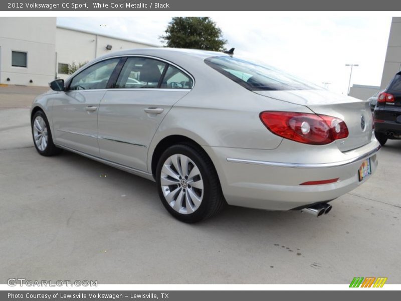 White Gold Metallic / Black 2012 Volkswagen CC Sport