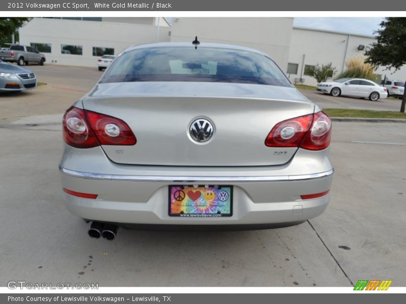 White Gold Metallic / Black 2012 Volkswagen CC Sport