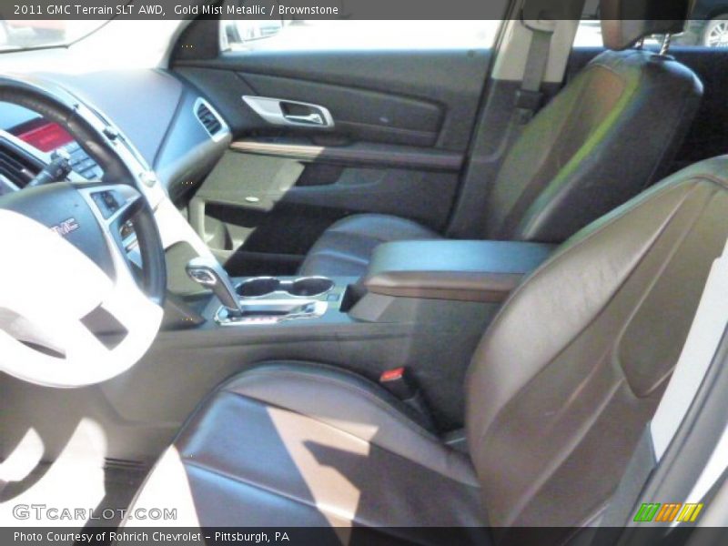 Gold Mist Metallic / Brownstone 2011 GMC Terrain SLT AWD