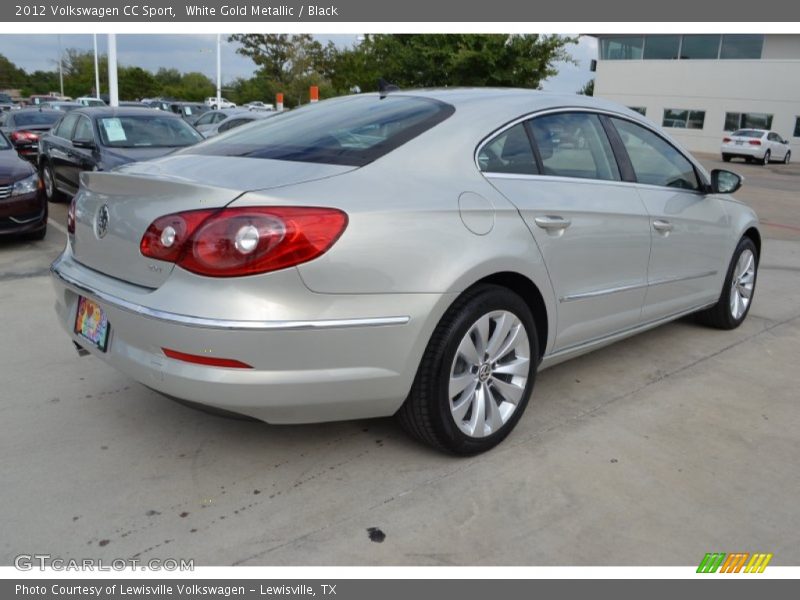 White Gold Metallic / Black 2012 Volkswagen CC Sport