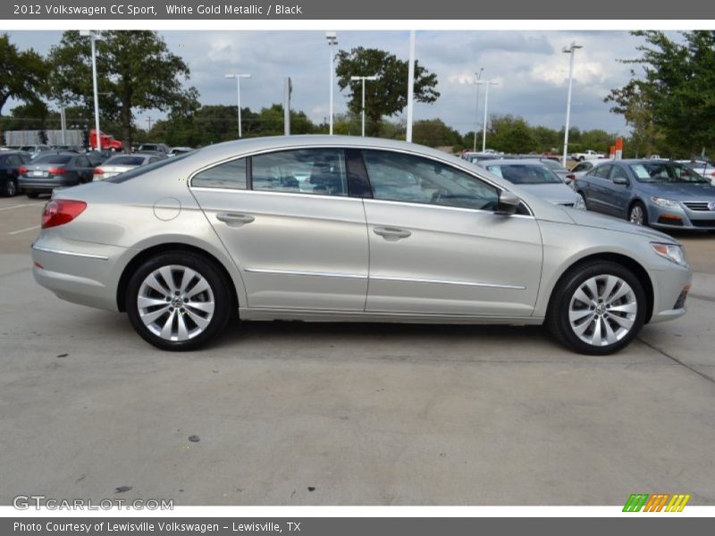 White Gold Metallic / Black 2012 Volkswagen CC Sport
