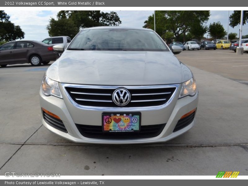 White Gold Metallic / Black 2012 Volkswagen CC Sport