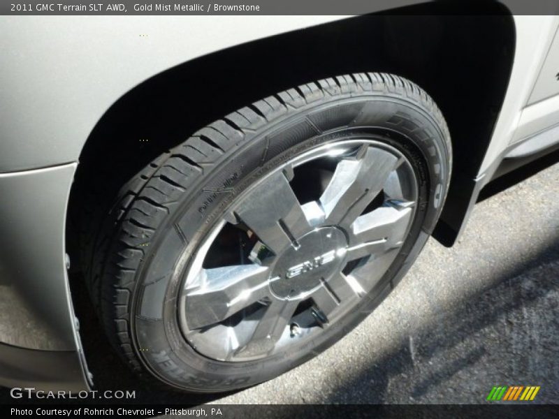 Gold Mist Metallic / Brownstone 2011 GMC Terrain SLT AWD