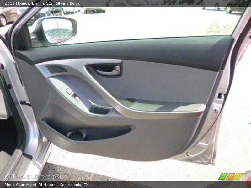 Silver / Beige 2013 Hyundai Elantra GLS