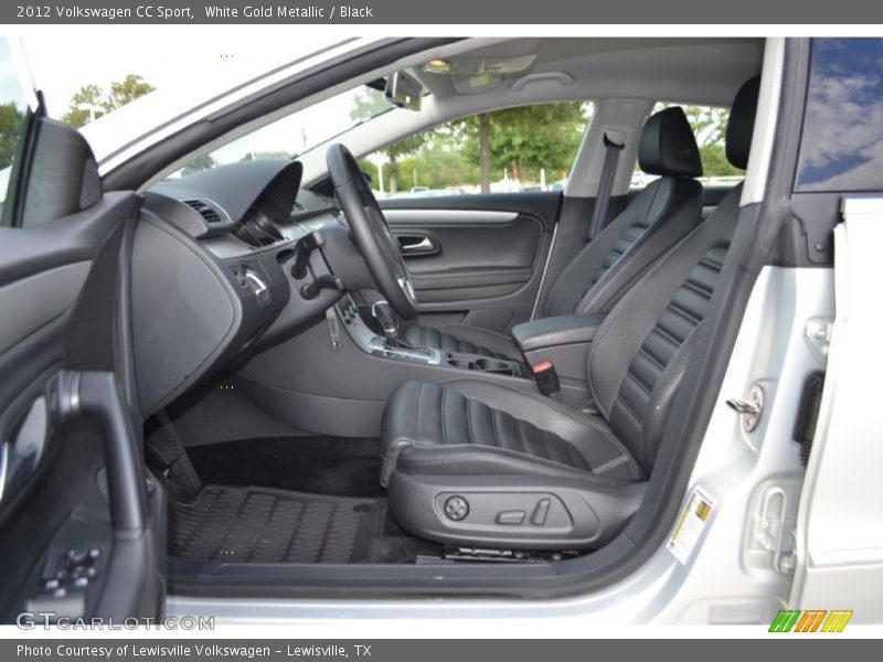 White Gold Metallic / Black 2012 Volkswagen CC Sport
