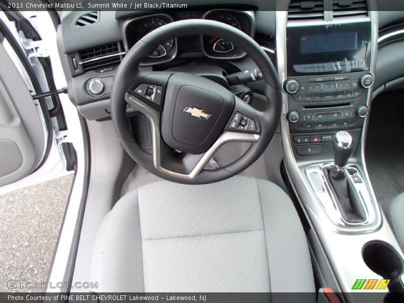 Summit White / Jet Black/Titanium 2013 Chevrolet Malibu LS