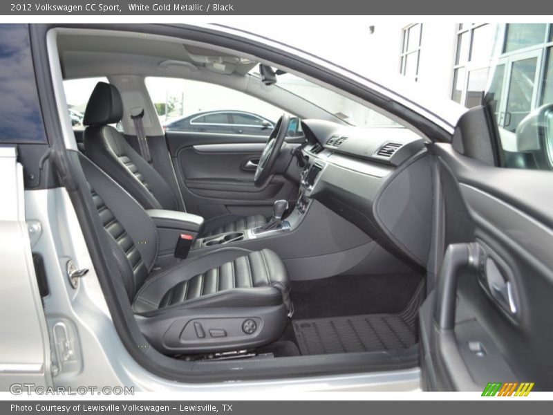 White Gold Metallic / Black 2012 Volkswagen CC Sport