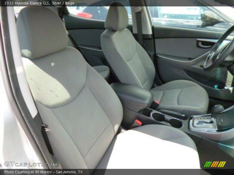 Silver / Beige 2013 Hyundai Elantra GLS
