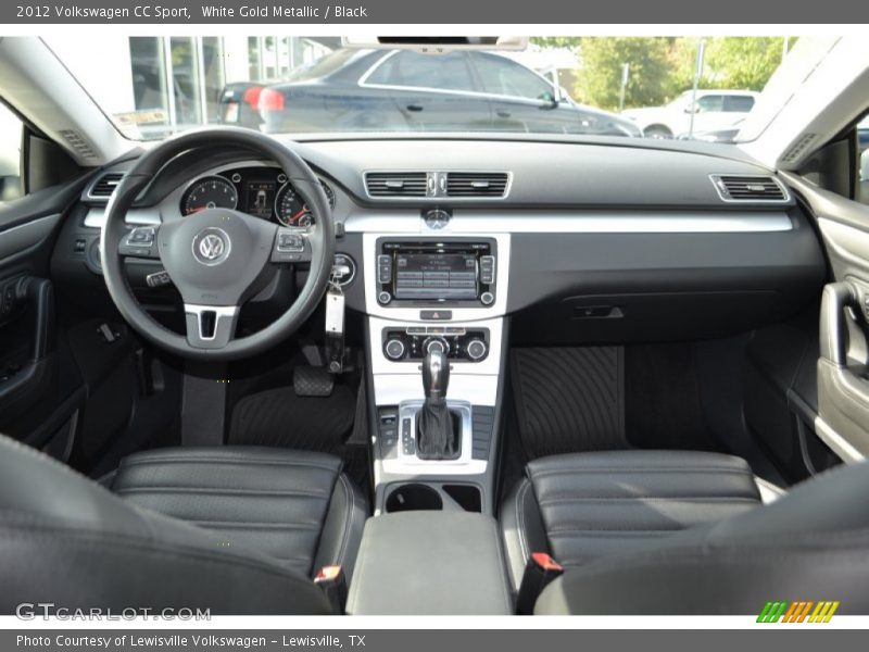 White Gold Metallic / Black 2012 Volkswagen CC Sport