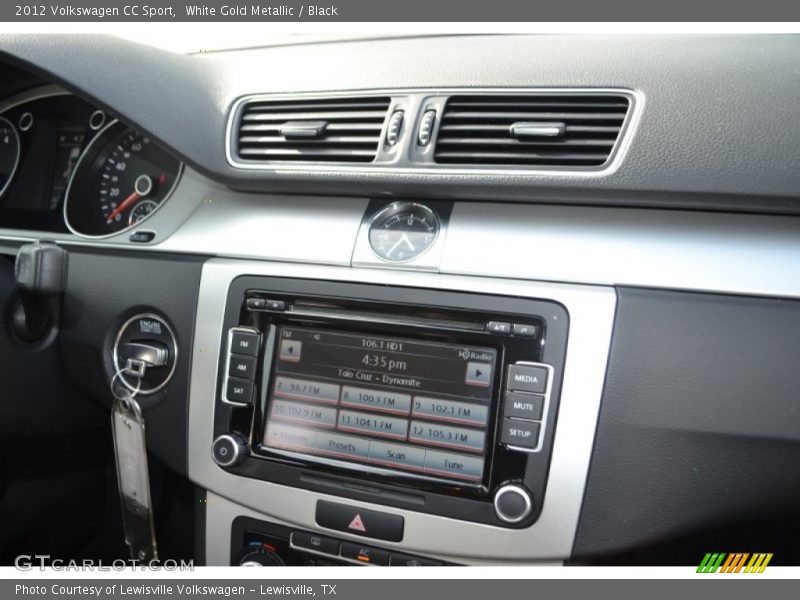 White Gold Metallic / Black 2012 Volkswagen CC Sport