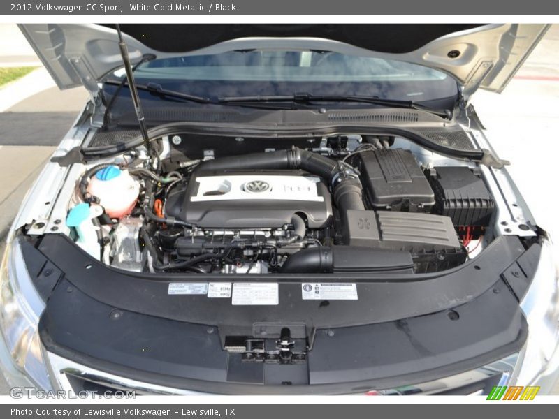 White Gold Metallic / Black 2012 Volkswagen CC Sport
