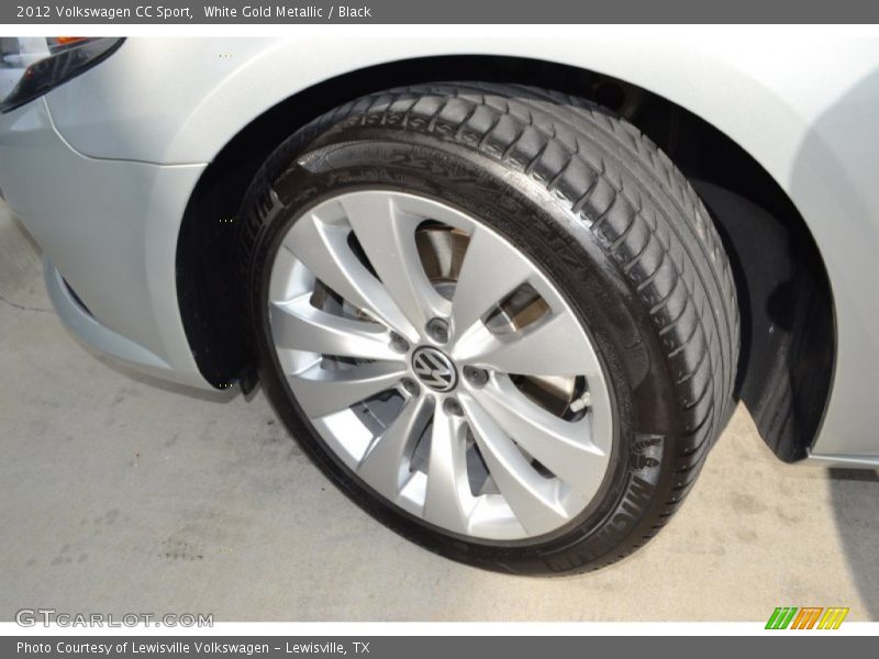 White Gold Metallic / Black 2012 Volkswagen CC Sport