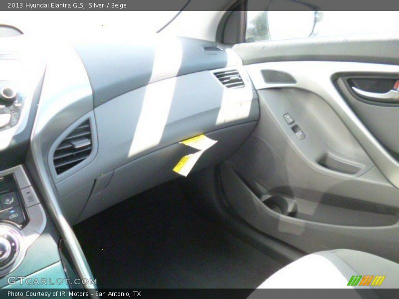 Silver / Beige 2013 Hyundai Elantra GLS