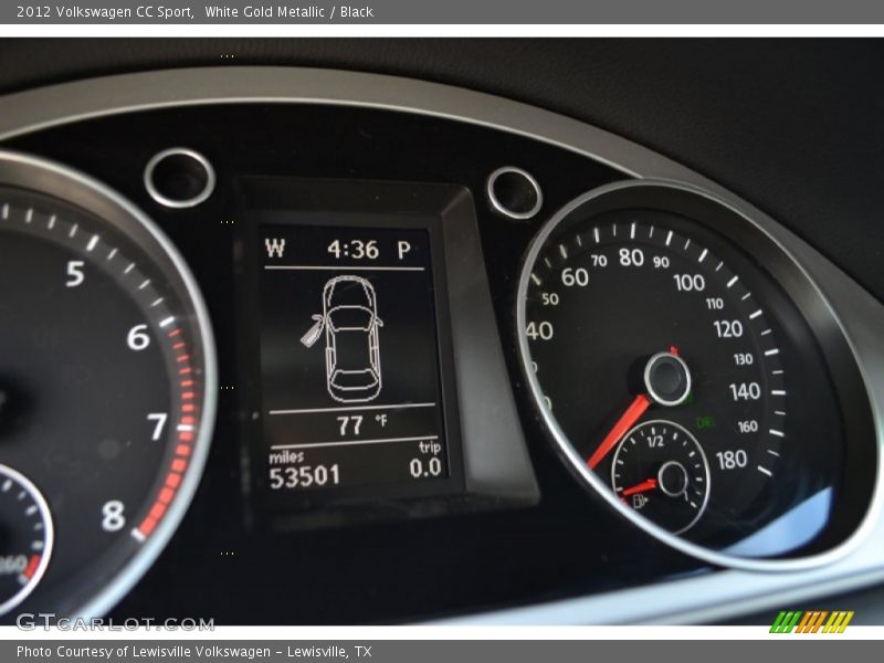 White Gold Metallic / Black 2012 Volkswagen CC Sport