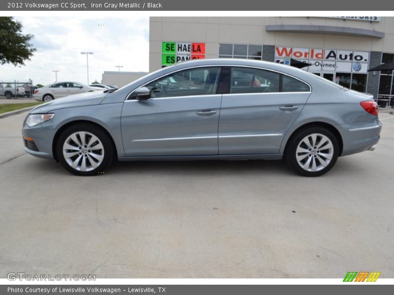 Iron Gray Metallic / Black 2012 Volkswagen CC Sport