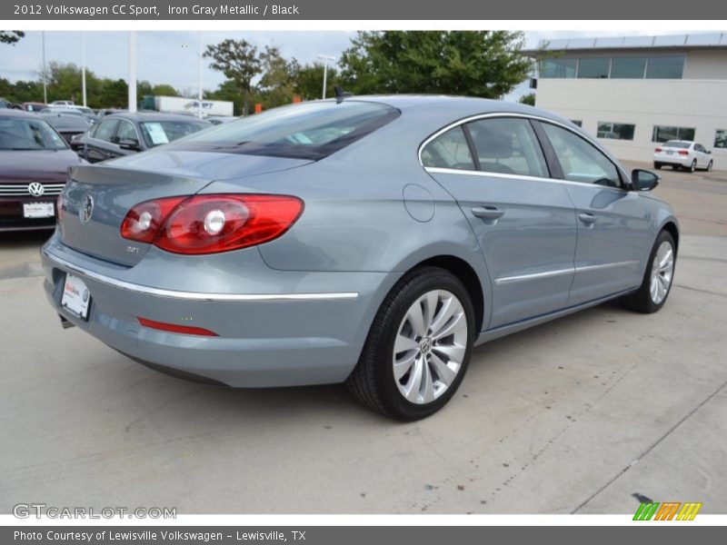 Iron Gray Metallic / Black 2012 Volkswagen CC Sport