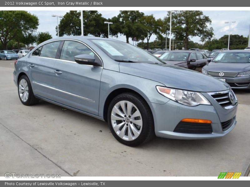 Iron Gray Metallic / Black 2012 Volkswagen CC Sport