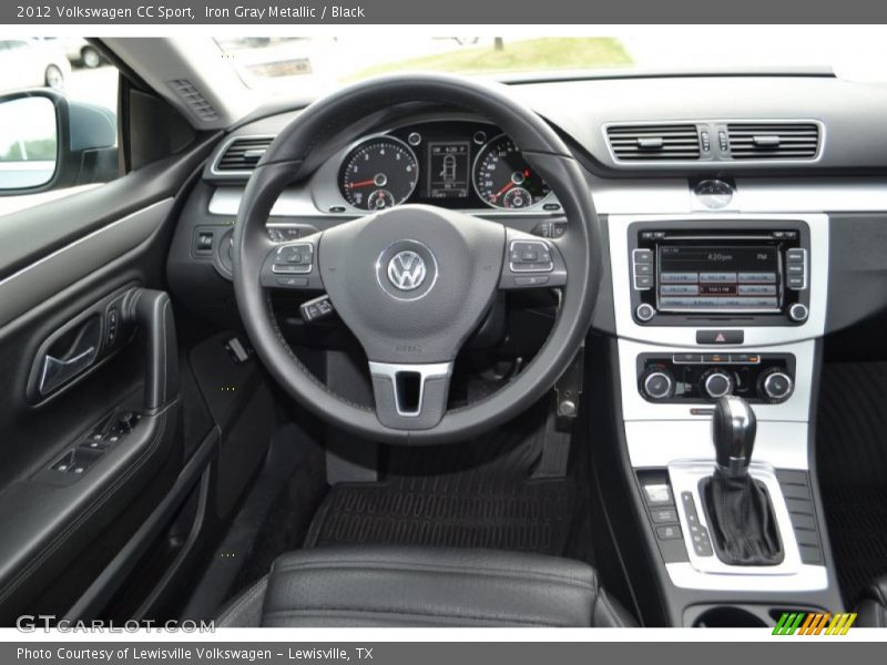 Iron Gray Metallic / Black 2012 Volkswagen CC Sport