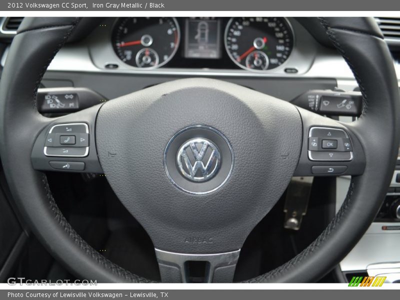 Iron Gray Metallic / Black 2012 Volkswagen CC Sport