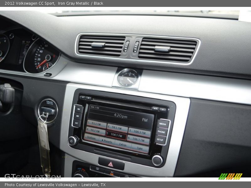 Iron Gray Metallic / Black 2012 Volkswagen CC Sport