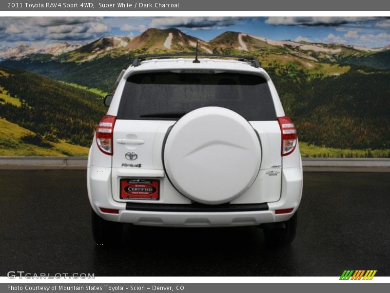 Super White / Dark Charcoal 2011 Toyota RAV4 Sport 4WD