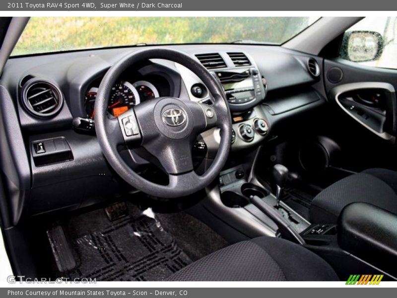 Super White / Dark Charcoal 2011 Toyota RAV4 Sport 4WD