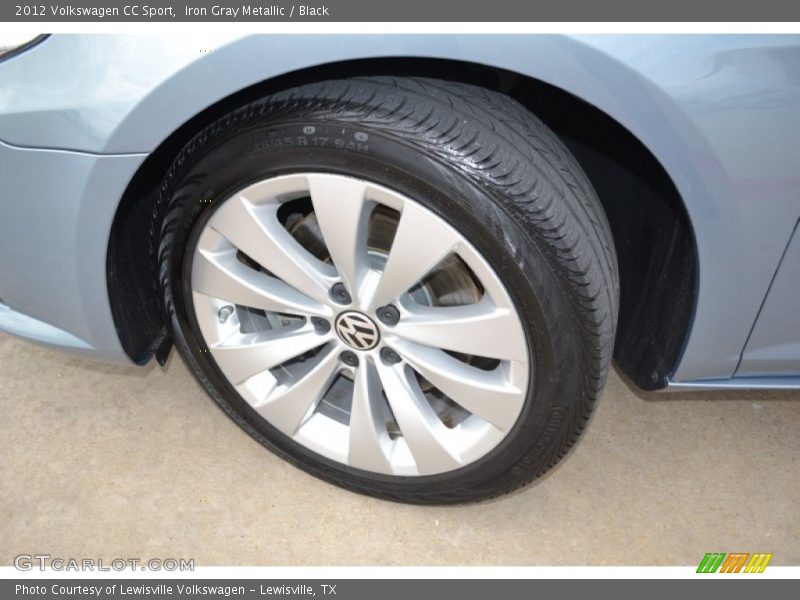 Iron Gray Metallic / Black 2012 Volkswagen CC Sport