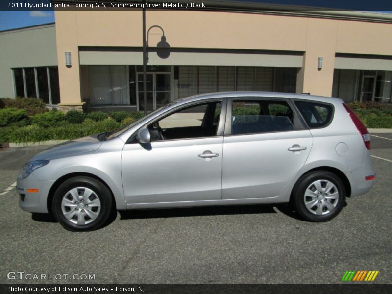 Shimmering Silver Metallic / Black 2011 Hyundai Elantra Touring GLS