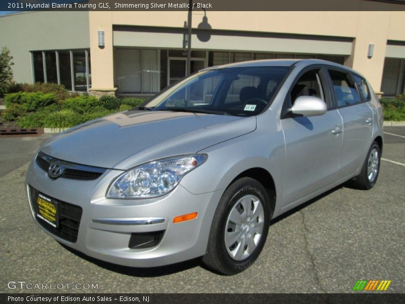 Shimmering Silver Metallic / Black 2011 Hyundai Elantra Touring GLS