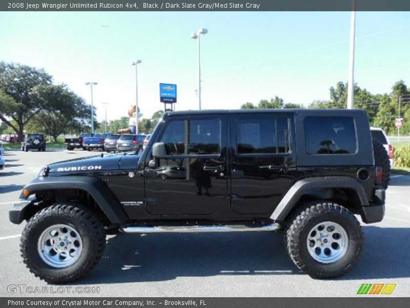 Black / Dark Slate Gray/Med Slate Gray 2008 Jeep Wrangler Unlimited Rubicon 4x4