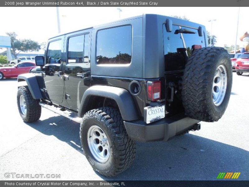 Black / Dark Slate Gray/Med Slate Gray 2008 Jeep Wrangler Unlimited Rubicon 4x4