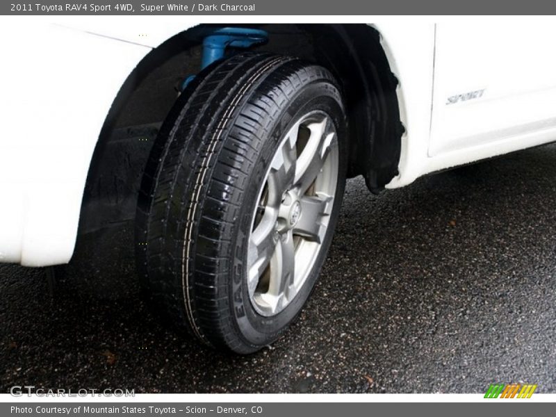 Super White / Dark Charcoal 2011 Toyota RAV4 Sport 4WD