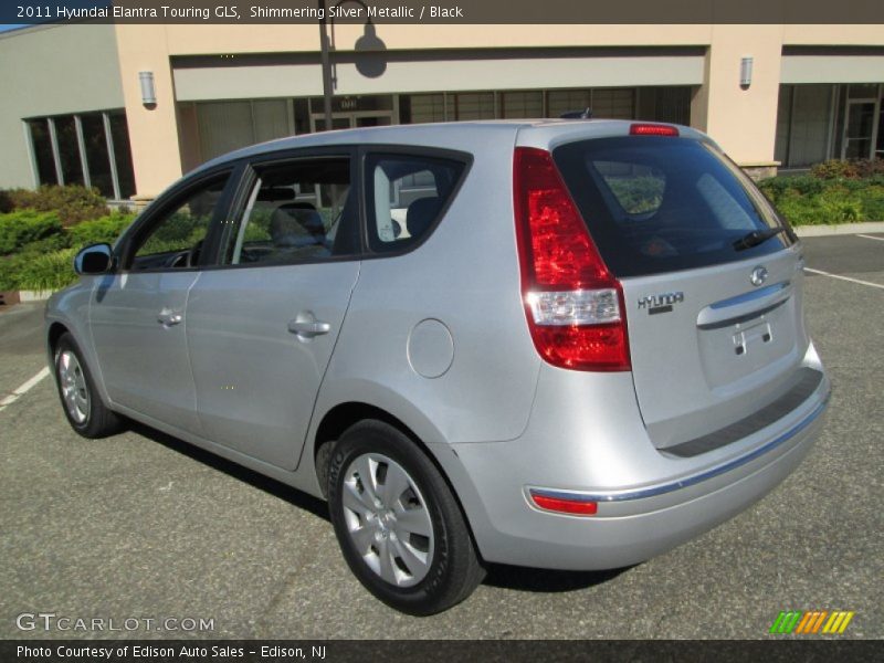 Shimmering Silver Metallic / Black 2011 Hyundai Elantra Touring GLS