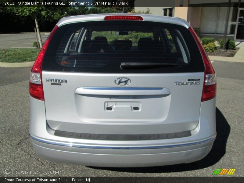 Shimmering Silver Metallic / Black 2011 Hyundai Elantra Touring GLS