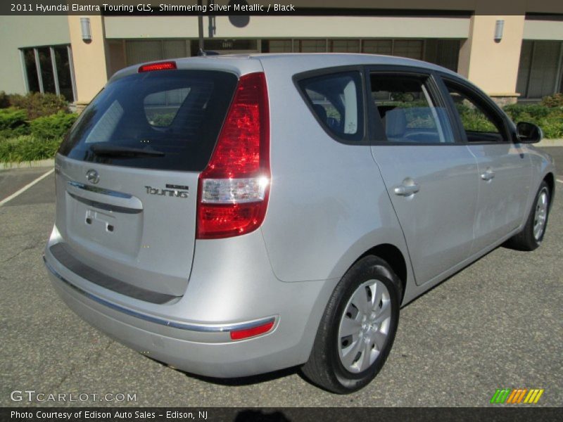 Shimmering Silver Metallic / Black 2011 Hyundai Elantra Touring GLS