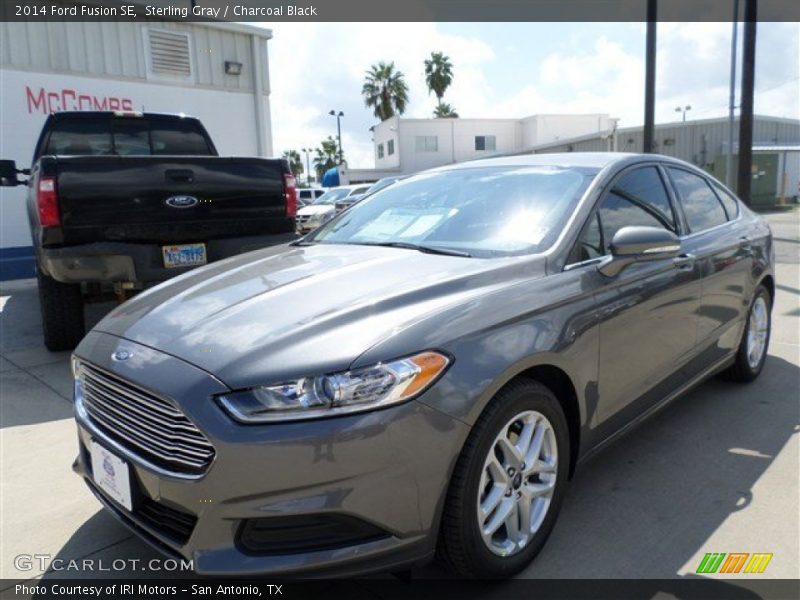 Sterling Gray / Charcoal Black 2014 Ford Fusion SE